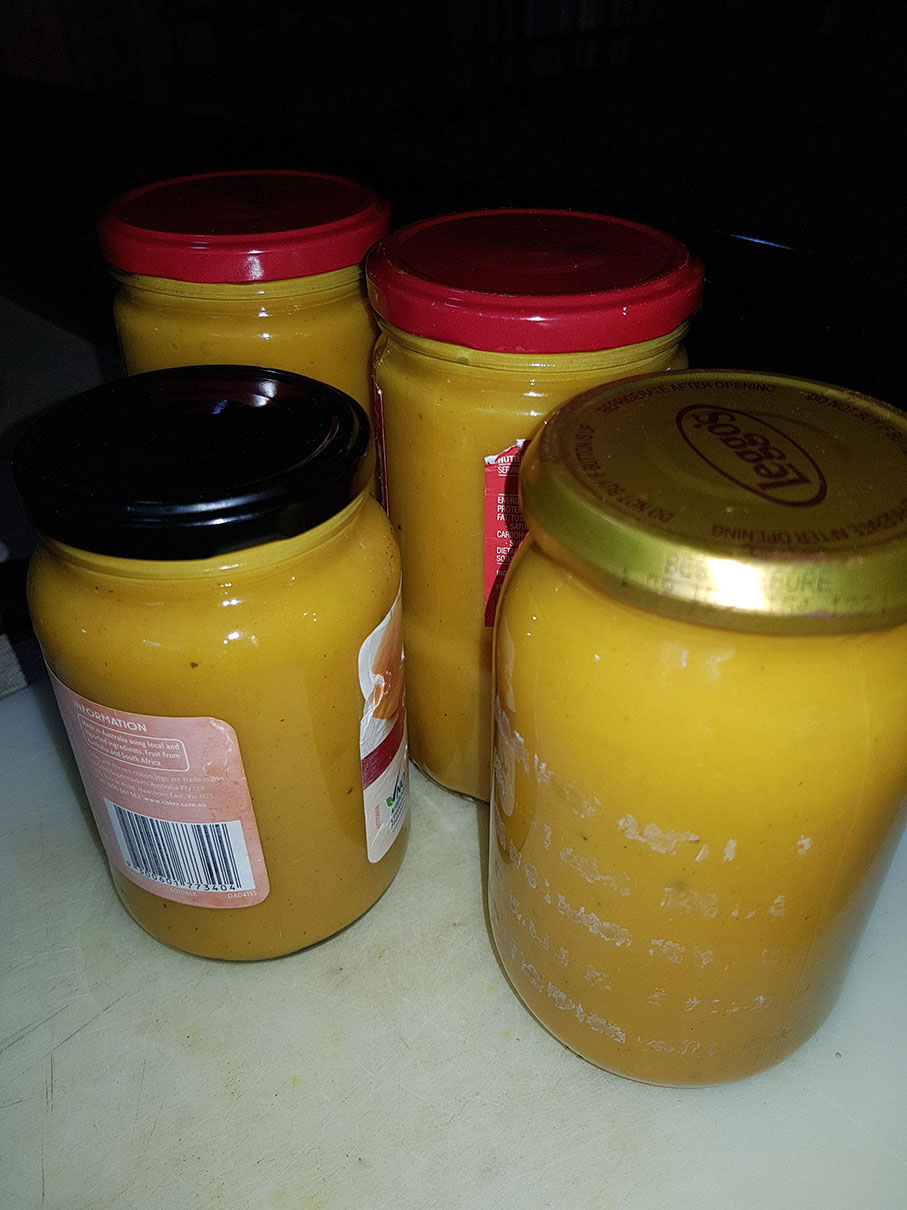 Jars of freshly canned Passage Making Pumpkin Soup